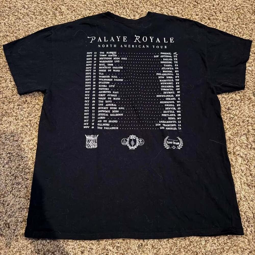 Palaye Royale Fever Dream North American Tour T-Shirt Black